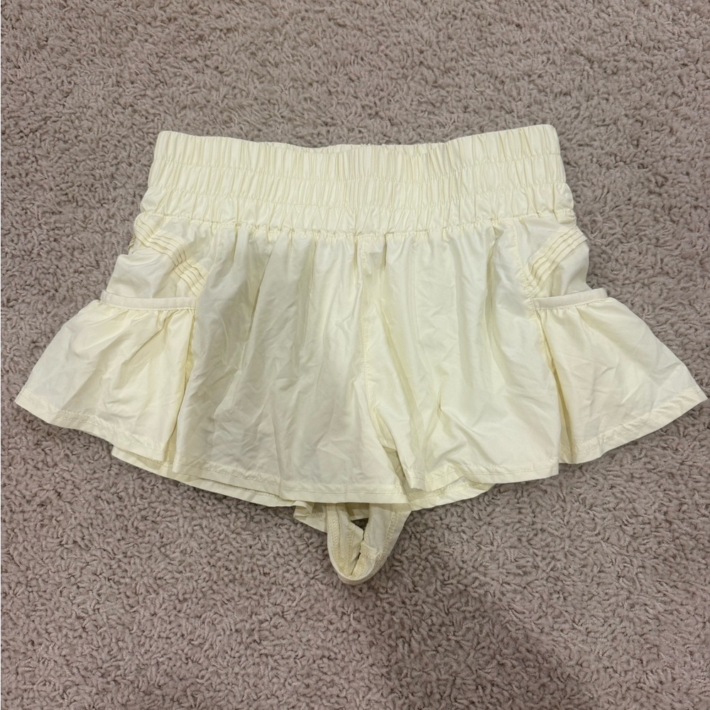 FP Movement by Free People Cream Athletic Shorts